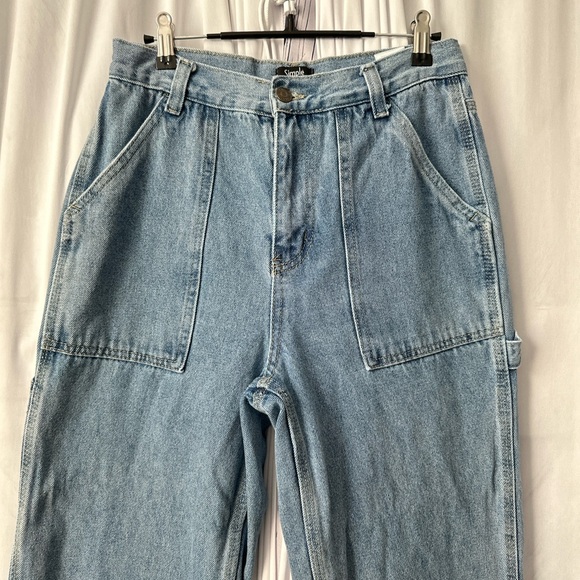 Simple Society Sz 5/27 Washed Blue Skaters, Baggy, Carpenters, Cargo Jeans - Picture 2 of 8